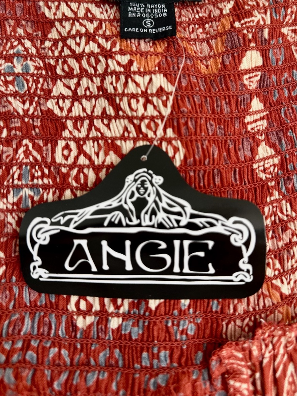 🌿 Angie Boho Smocked Wide-Leg Jumpsuit – Size Small 🌿 - Picture 13 of 13